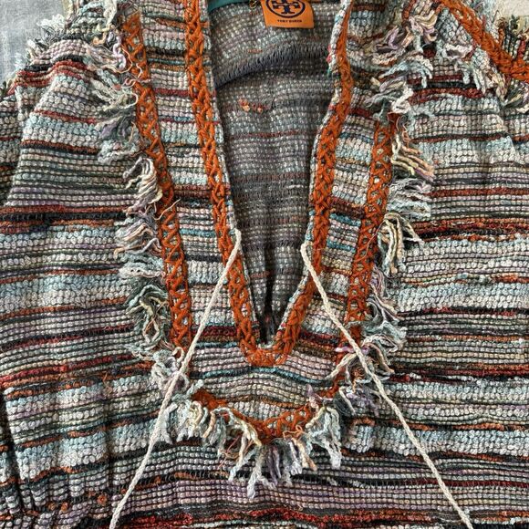 Tory Burch Bohemian Sleeveless Designer Tunic Sz XL - Picture 10 of 16